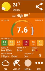 UVIMate pour mesure l'indice UV