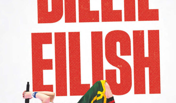 Couverture du livre Billie Eilish de Capucine Fau avec un portrait de la chanteuse américaine.